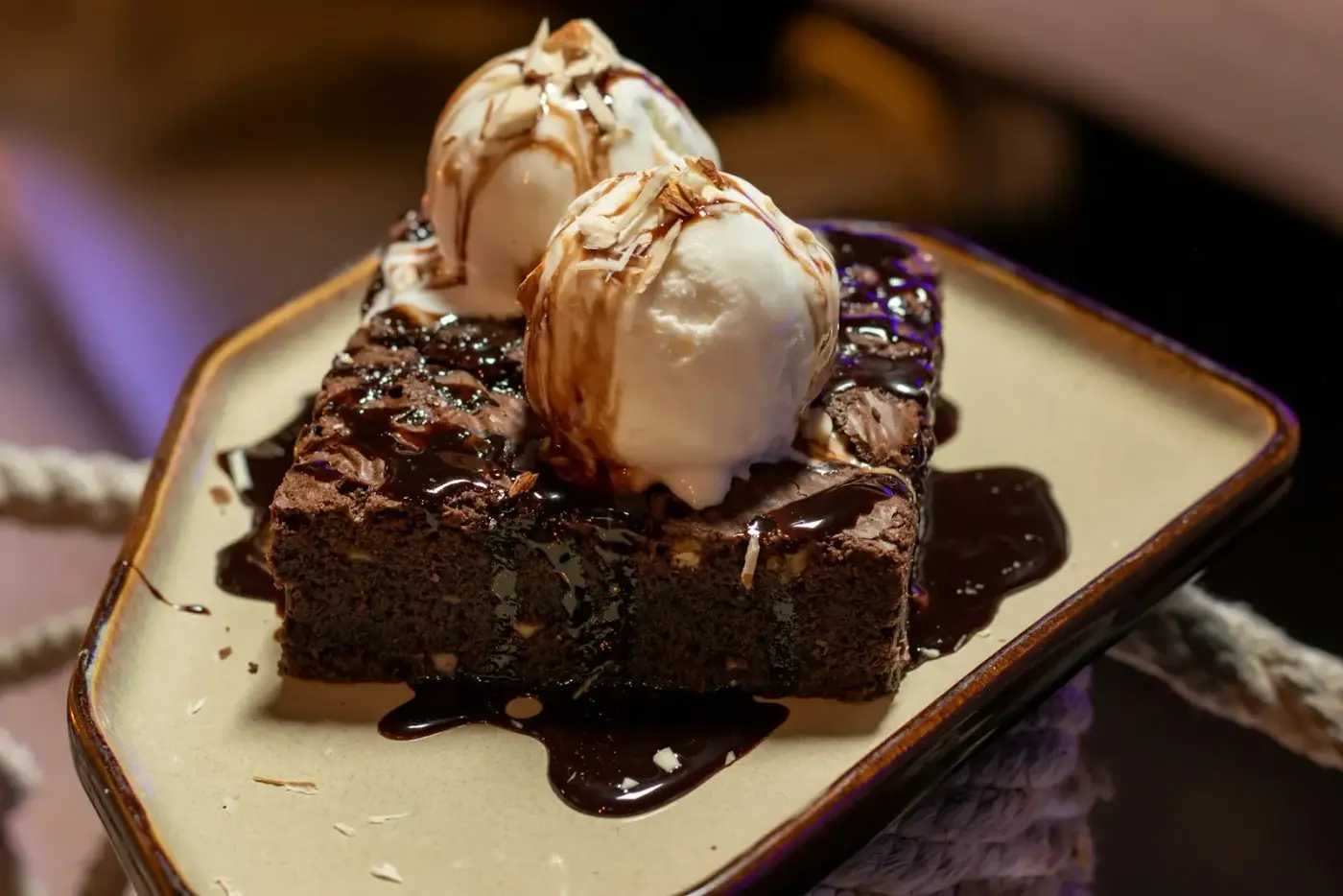 Warm Molten Lava Cake with a rich chocolate center
