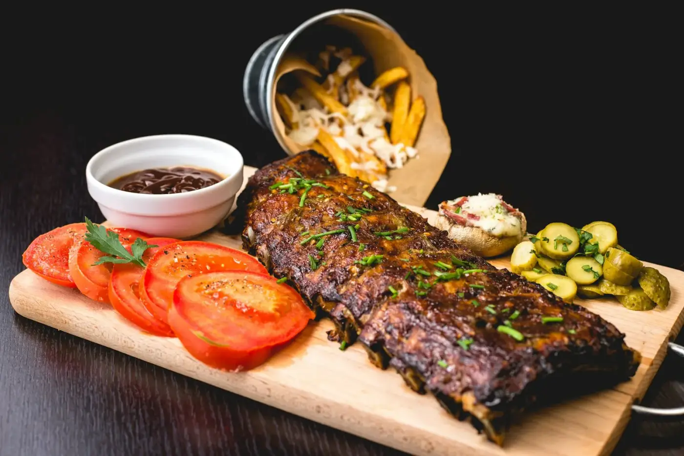 Outlaw Ribeye bone-in steak fire-grilled to order